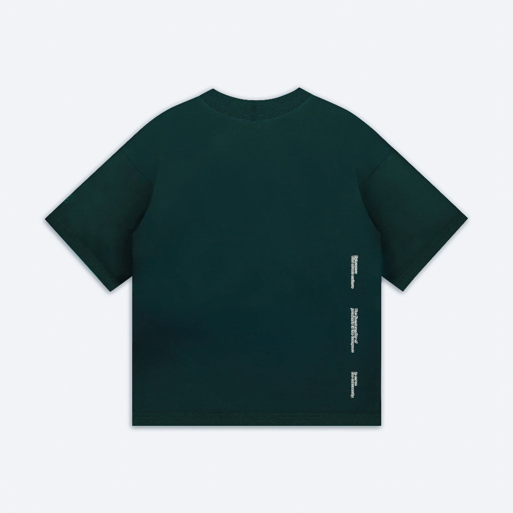 NEEDS OF WISDOM Glowing Logo Tee - Green - Genuine Local Brand
