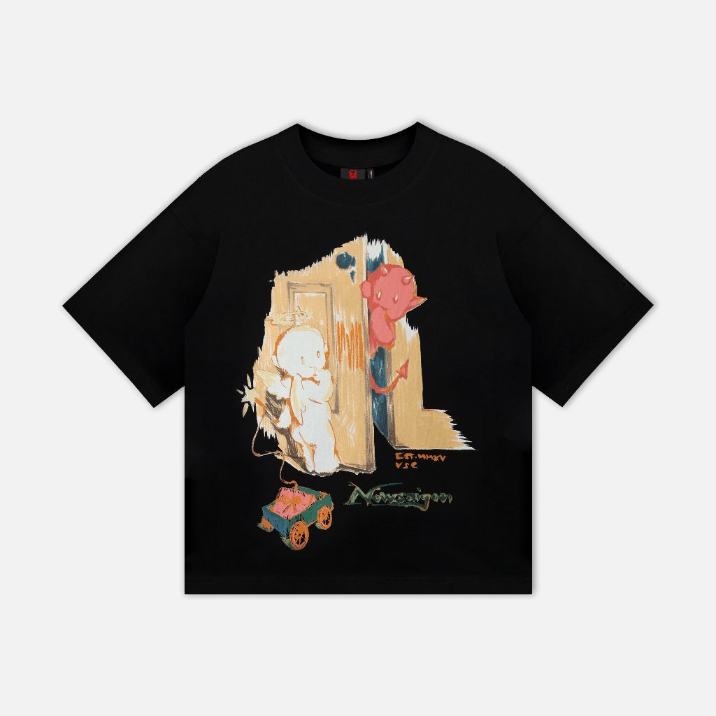 NEEDS OF WISDOM Friends Tee - Black - Genuine Local Brand