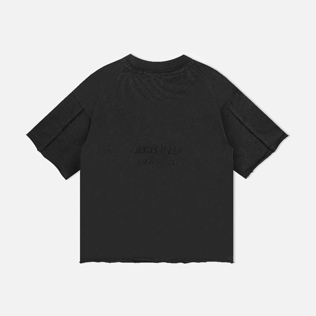 Áo thun NEEDS OF WISDOM Patch Tee - Black - Local Brand Chính Hãng