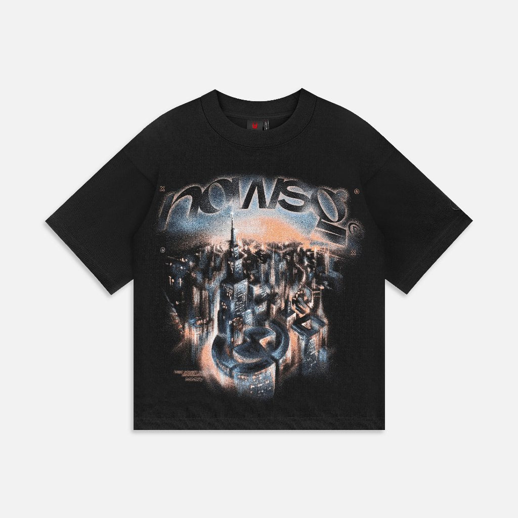 NEEDS OF WISDOM Town Tee - Black - Genuine Local Brand