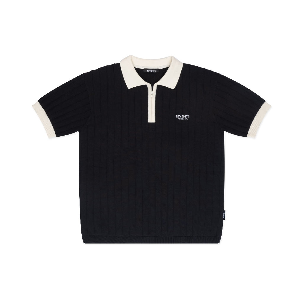 Levents Authentic Knitted Wool Unisex Semi-Oversized Polo Shirt