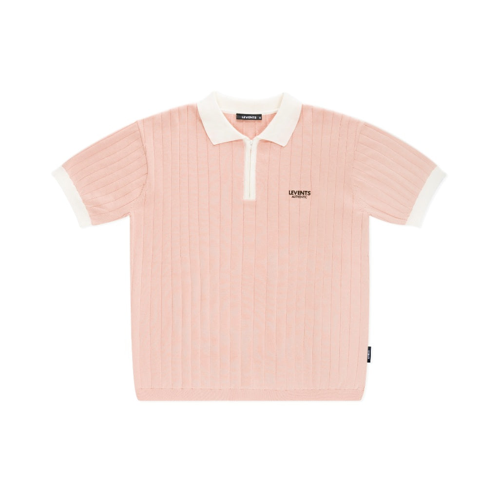 Levents Authentic Knitted Wool Unisex Semi-Oversized Polo Shirt