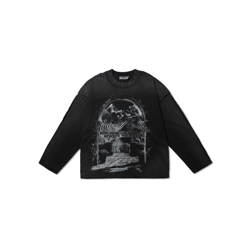 HADES Elysian Gateway Longsleeve - Genuine HADES Brand Unisex cotton long-sleeved shirt