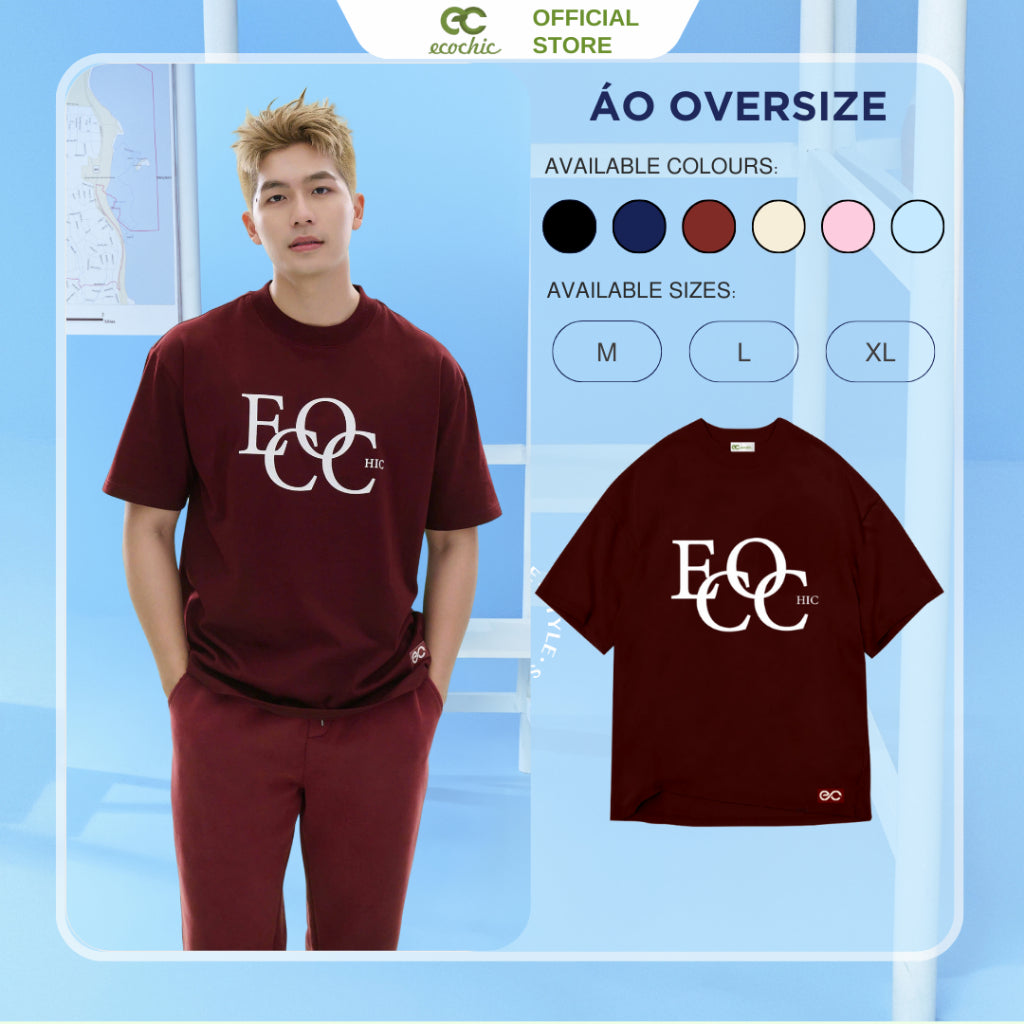 Áo Phông ECOCHIC ECOC Tee Local Brand Chính Hãng Unisex Form Rộng Oversize Premium Cotton 100% B151
