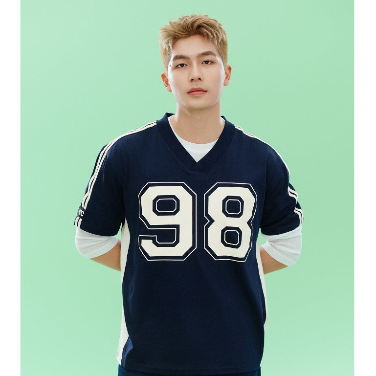 ECOCHIC 98 SPORT ESSENTIALS T-Shirt Cardigan Genuine Unisex Loose Form Oversize 100% Cotton B032