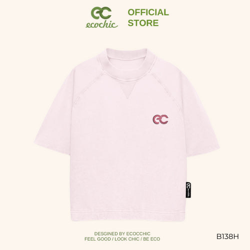 Boxy T-Shirt ECOCHIC SERENE PULSE Tee Local Brand Authentic Unisex Oversize Premium Cotton 100% B138