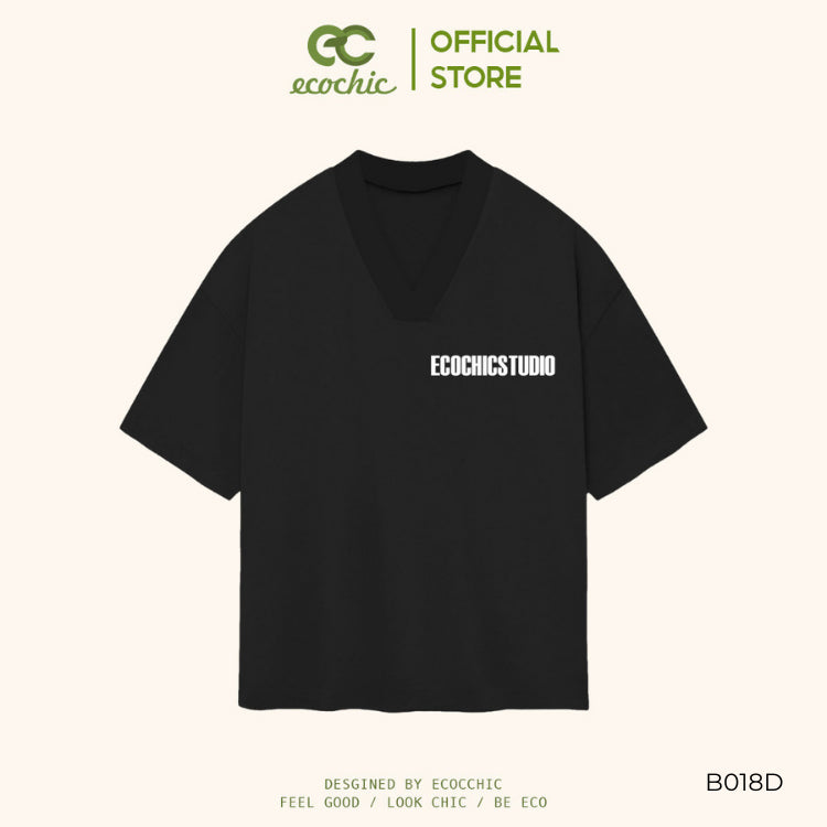 ECOCHIC T-Shirt Tee Cardigan Local Brand Genuine Unisex Loose Form Oversize Premium Cotton 100% B018
