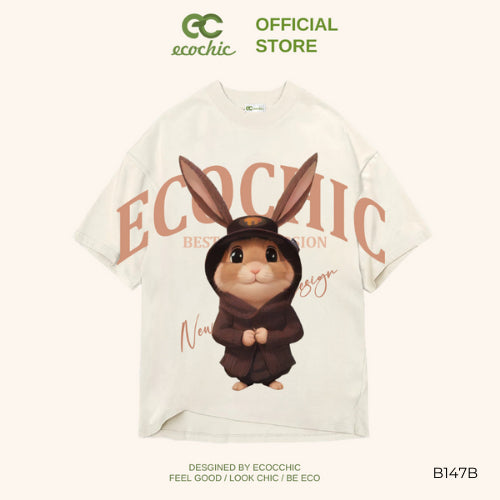 ECOCHIC BROWNIE BUNNY Tee Local Brand Authentic Unisex Oversize Premium Cotton 100% B147