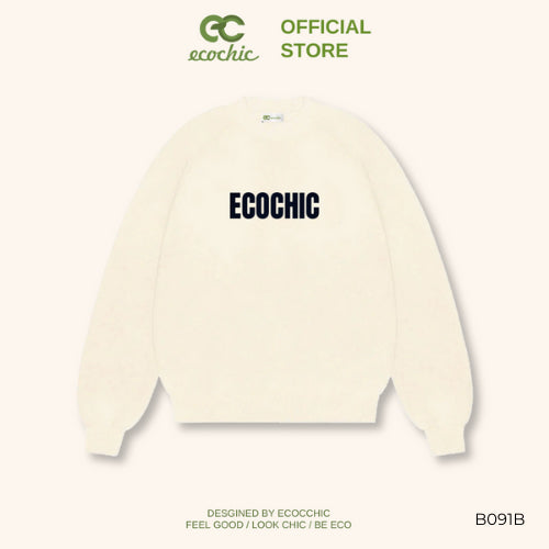Sweater ECOCHIC BASIC CREW NECK SWEATSHIRT Ecozy Material New High Quality Technology Genuine Many Colors B091