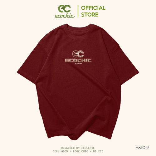 ECOCHIC PREMIUM LOGO T-Shirt Tee Local Brand Genuine Unisex Loose Form Oversize Premium Cotton 100% F310