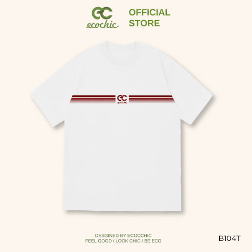 Áo Phông Basic Line ECOCHIC Local Brand Chính Hãng Unisex Form Rộng Oversize Premium Cotton 100% B104