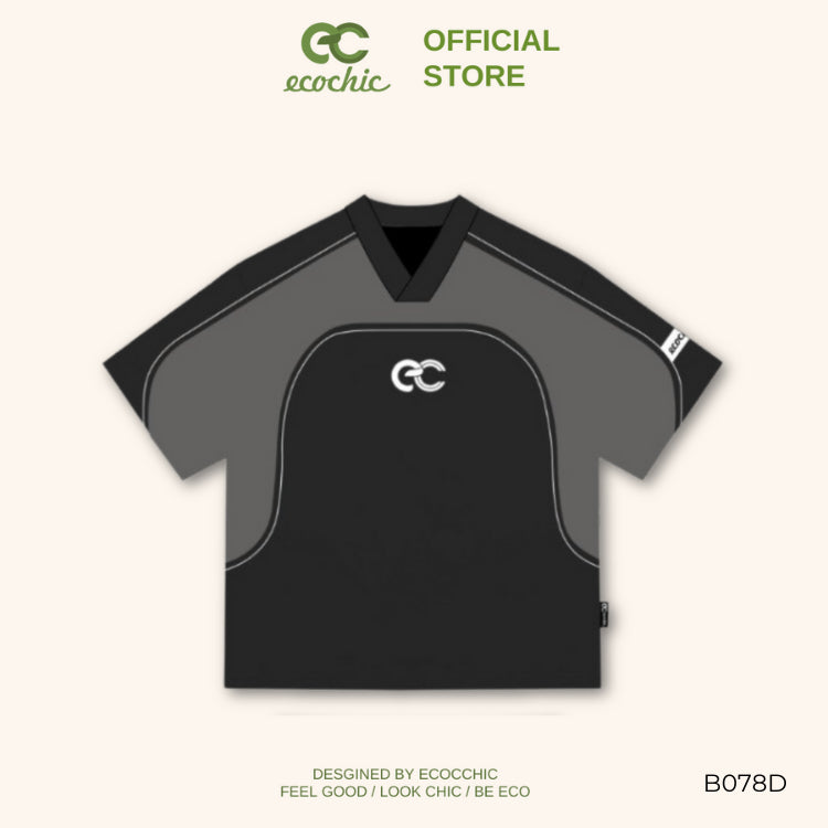 ECOCHIC LUX Boxy Tee DELINE Local Brand Authentic Unisex Medium Form Premium Cotton 100% B078