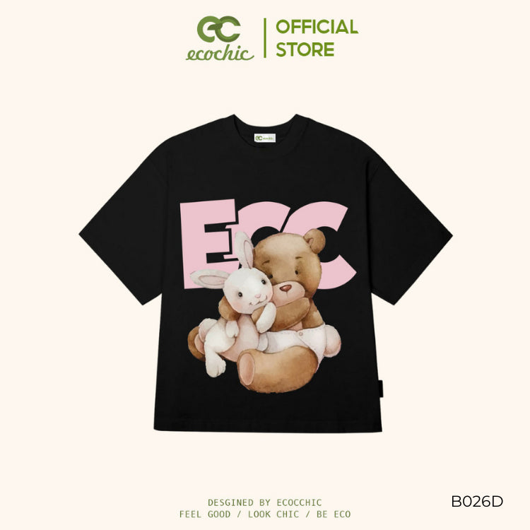 ECOCHIC FRIENDSHIP BOXY T-shirt TEE Local Brand Genuine Unisex Loose Form Oversize Premium Cotton 100% B026