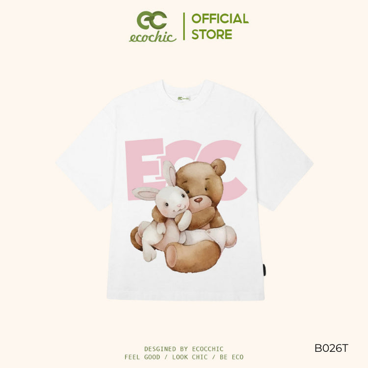 ECOCHIC FRIENDSHIP BOXY T-shirt TEE Local Brand Genuine Unisex Loose Form Oversize Premium Cotton 100% B026