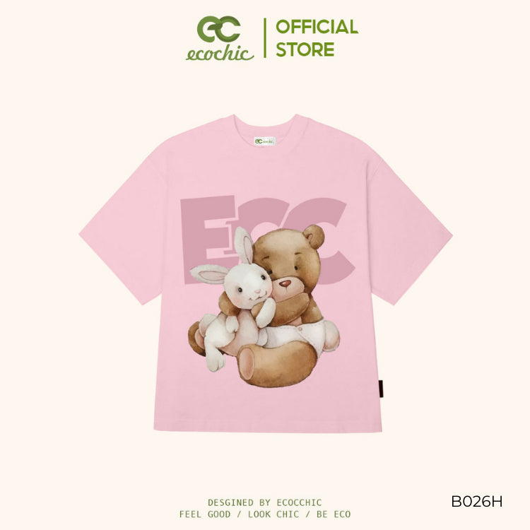 ECOCHIC FRIENDSHIP BOXY T-shirt TEE Local Brand Genuine Unisex Loose Form Oversize Premium Cotton 100% B026