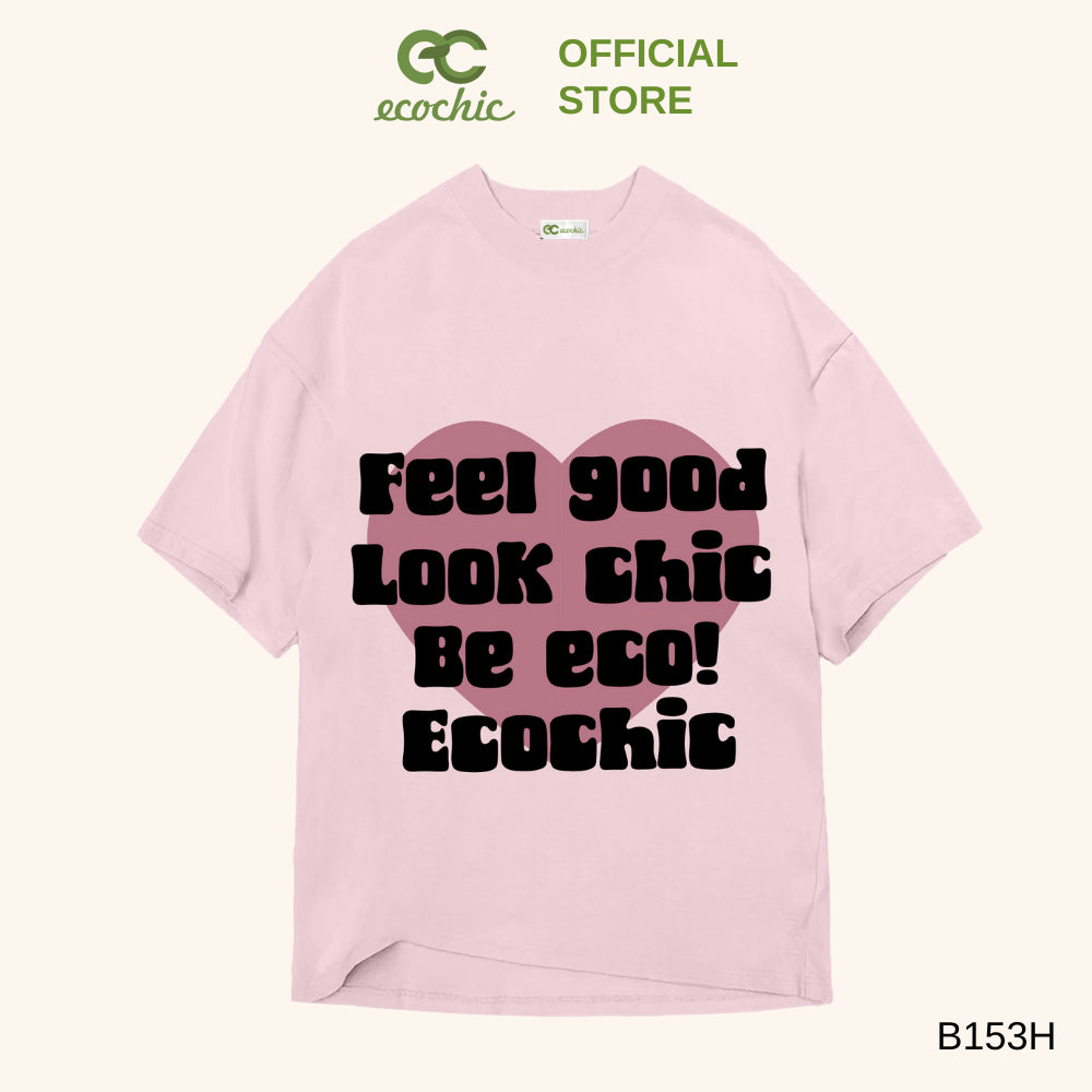 ECOCHIC HEARTBEATS Tee Local Brand Authentic Unisex Oversize Premium Cotton 100% B153
