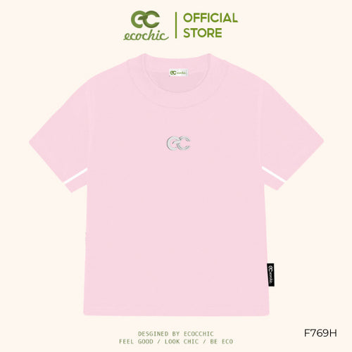 Baby Tee T-shirt ECOCHIC EC 1-LINE Local Brand Genuine Unisex Slim Fit Premium Cotton 100% F769
