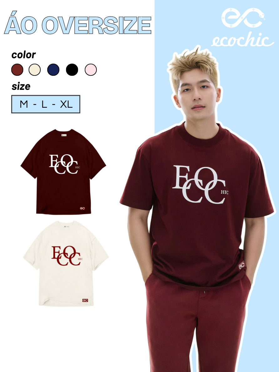 Áo Phông ECOCHIC ECOC Tee Local Brand Chính Hãng Unisex Form Rộng Oversize Premium Cotton 100% B151