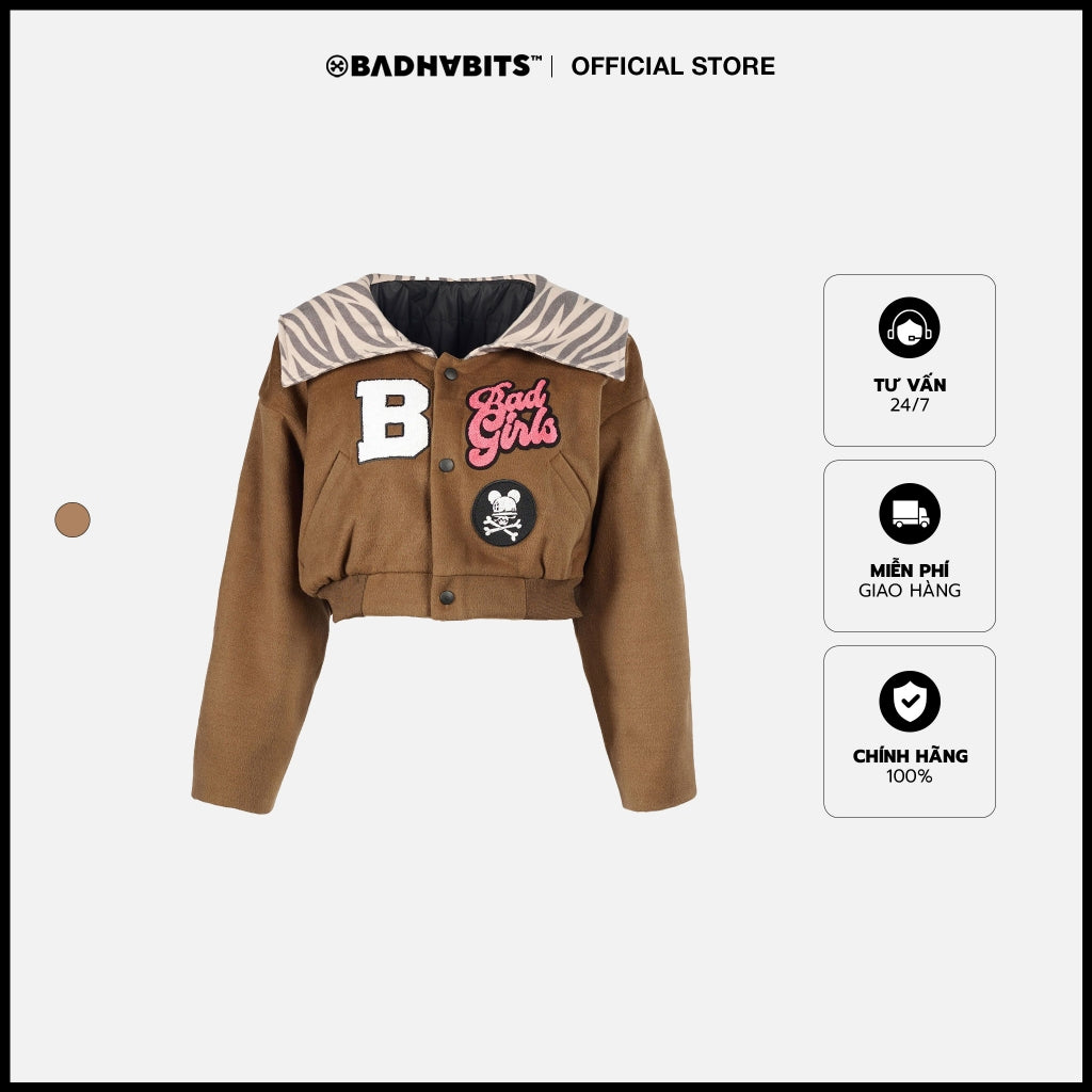 Women's Bad Habits CROPPED SAILOR JACKET - Genuine Local Brand