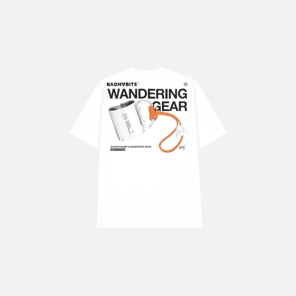 UNISEX T-SHIRT - S-WANDERLUST GEAR TEE - BAD HABITS SUPERTRAMP COLLECTION
