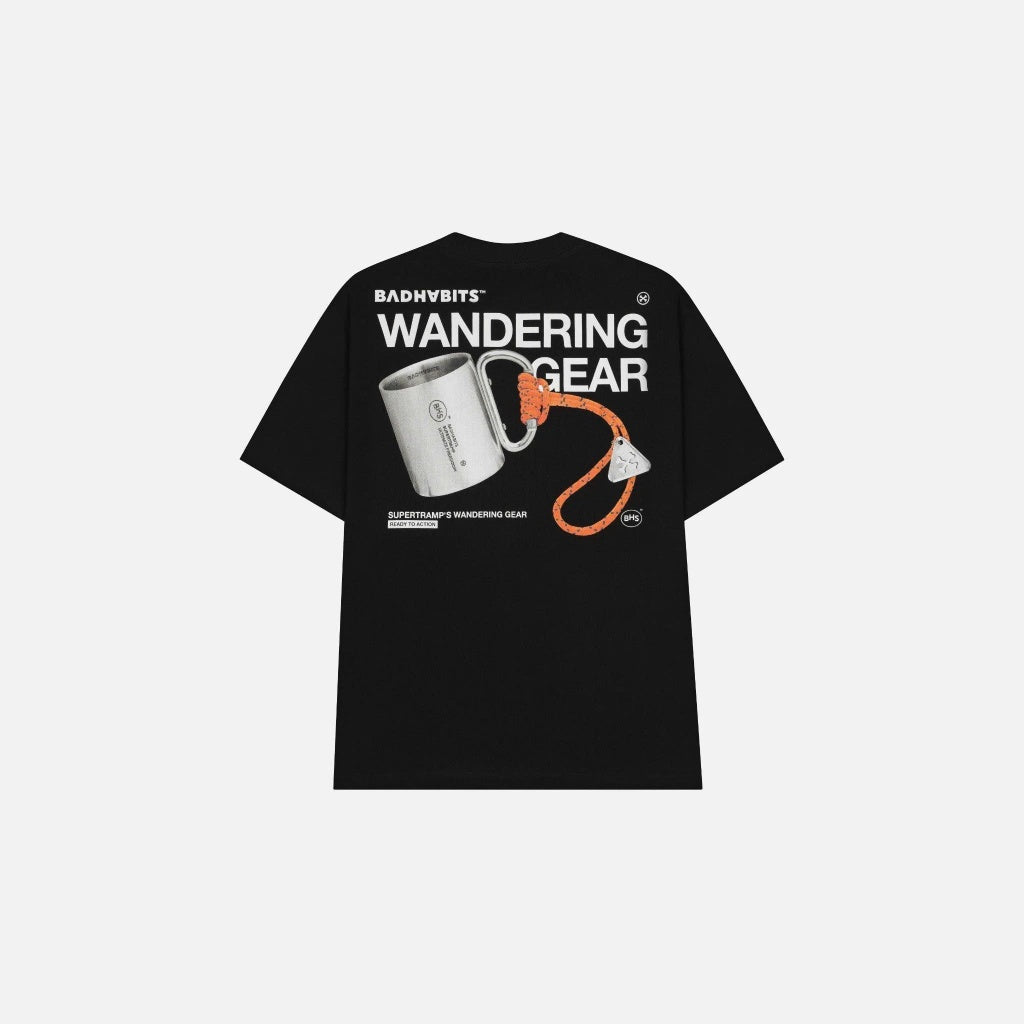 UNISEX T-SHIRT - S-WANDERLUST GEAR TEE - BAD HABITS SUPERTRAMP COLLECTION
