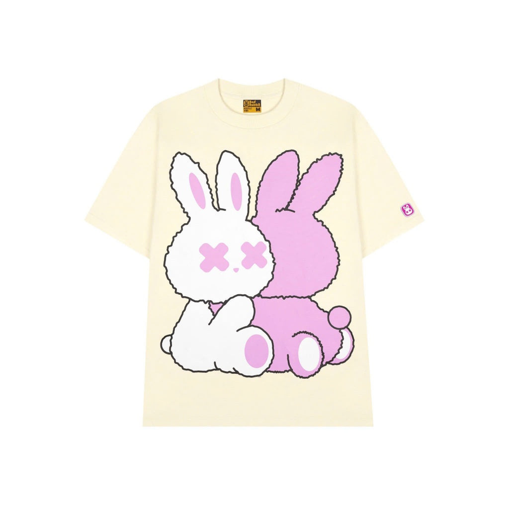 UNISEX T-SHIRT - CUDDLE RABBIT TEE - GENUINE LOCAL BRAND - BAD RABBIT CLUB