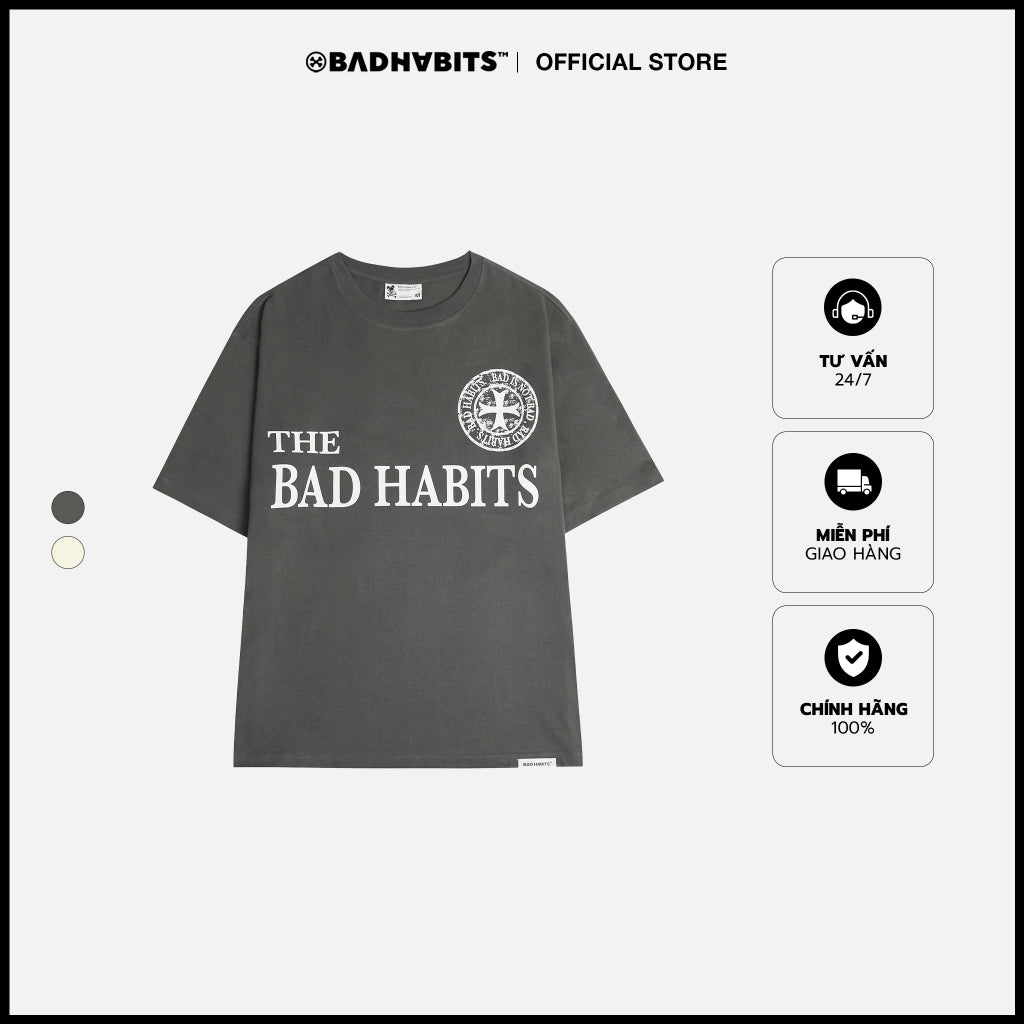 Unisex T-Shirt Bad Habits - Renaissance Stamp Tee - Genuine Local Brand