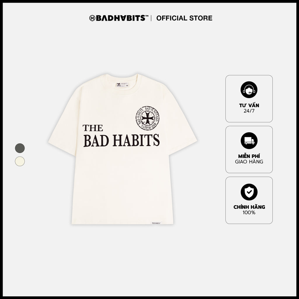Unisex T-Shirt Bad Habits - Renaissance Stamp Tee - Genuine Local Brand