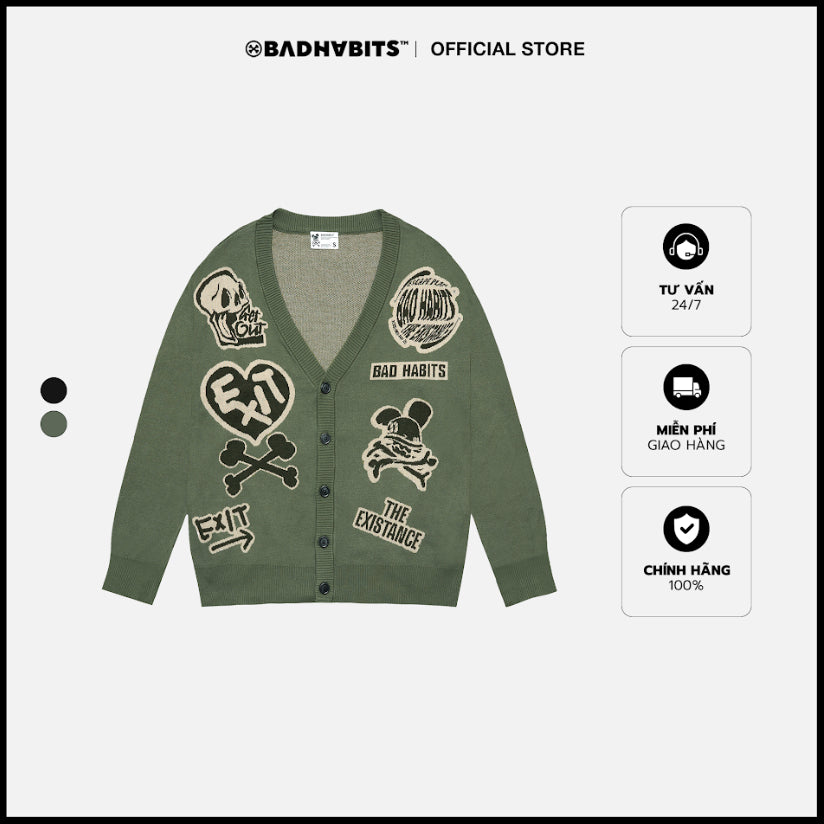 Bad Habits EXIT CARDIGAN - Genuine Local Brand