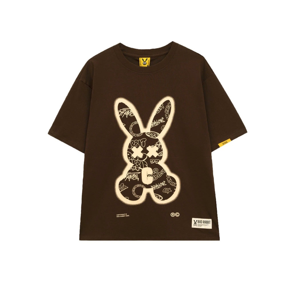 UNISEX T-SHIRT - SPRAY RABBIT TEE - GENUINE LOCAL BRAND - BAD RABBIT CLUB