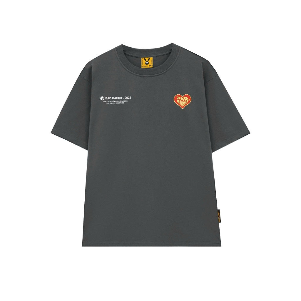 UNISEX T-SHIRT - RABBIT HEART TEE - GENUINE LOCAL BRAND - BAD RABBIT CLUB