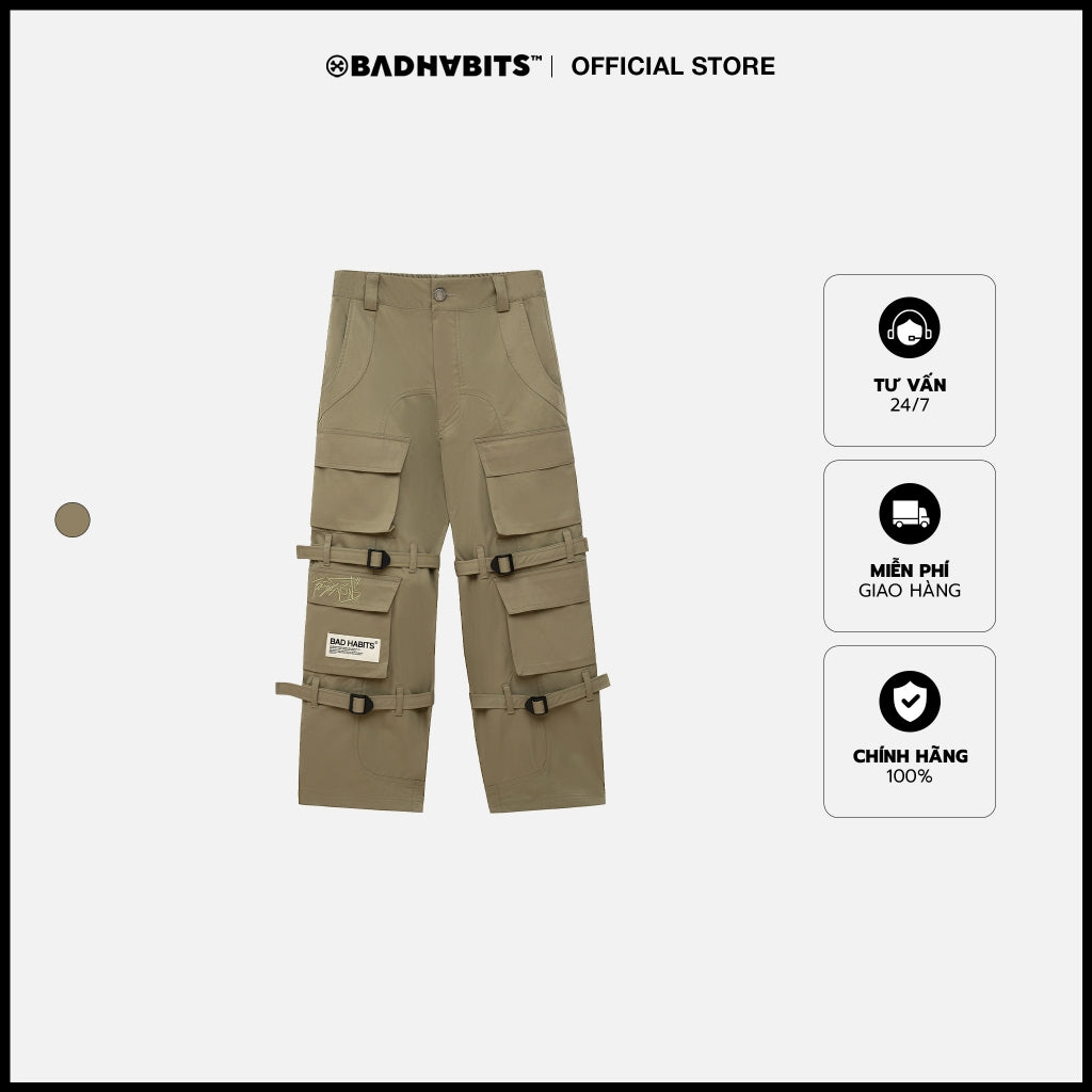 Bad Habits OUTDOOR EVERYDAY CARGO PANTS Men's and Women's Long Pants - Genuine Local Brand
