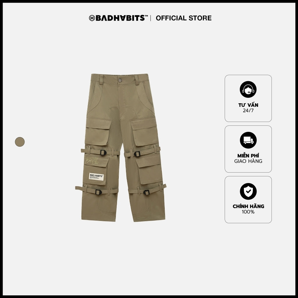 Bad Habits OUTDOOR EVERYDAY CARGO PANTS Men's and Women's Long Pants - Genuine Local Brand