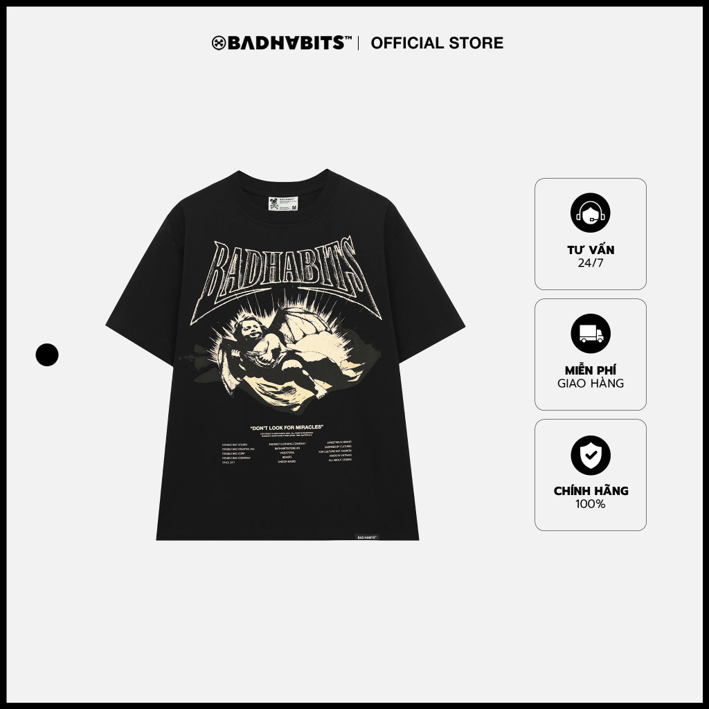Unisex Bad Habits T-Shirt - Fallen Angel Tee - Genuine Local Brand
