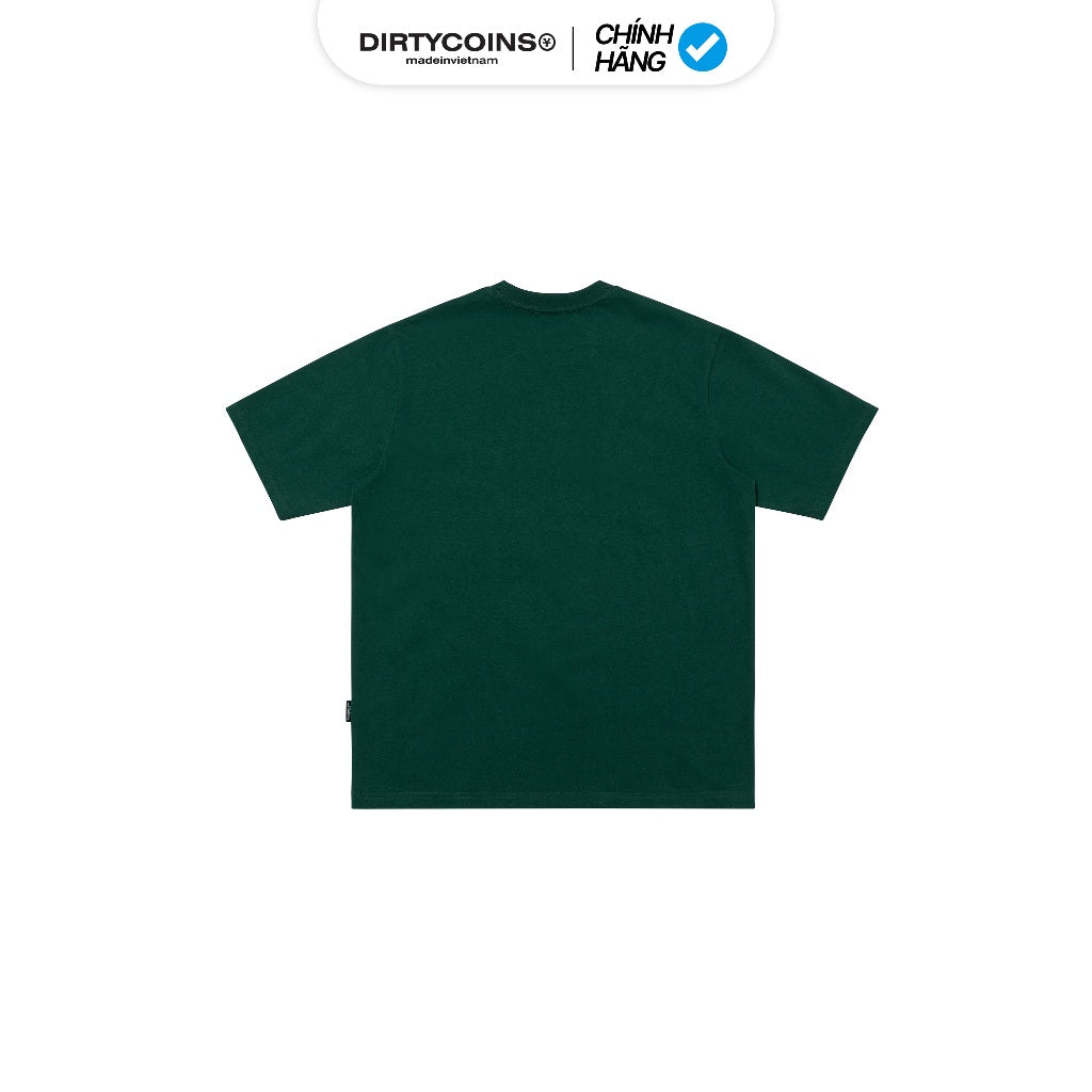 Áo thun Dirtycoins Western Logo Print Green