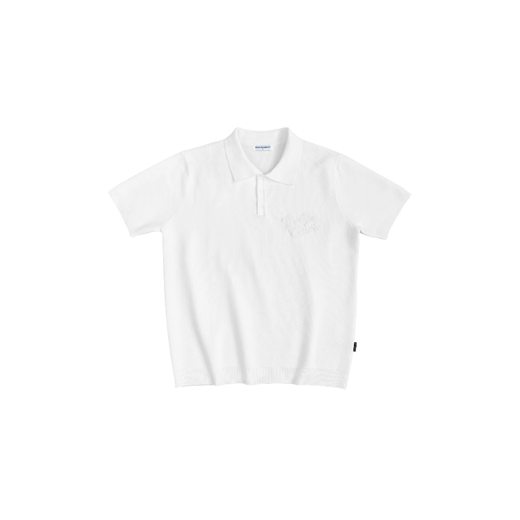 DirtyCoins Knit Polo Rope Embroidery T-Shirt