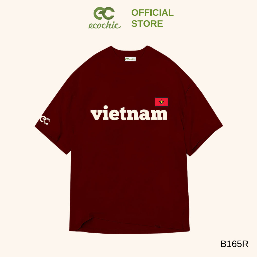 Genuine Ecochic Vietnam Red Flag Yellow Star T-Shirt B165