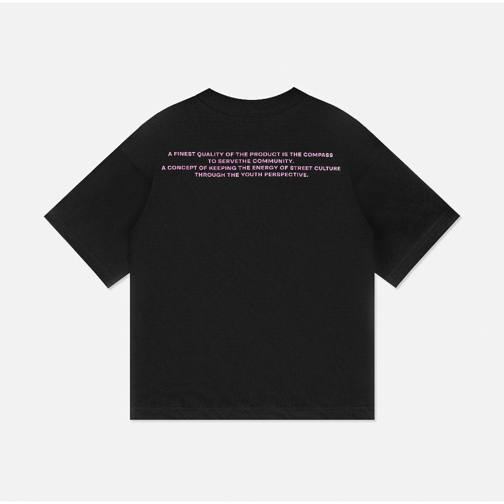 Áo thun NEEDS OF WISDOM Glitch Tee - Black - Local Brand Chính Hãng