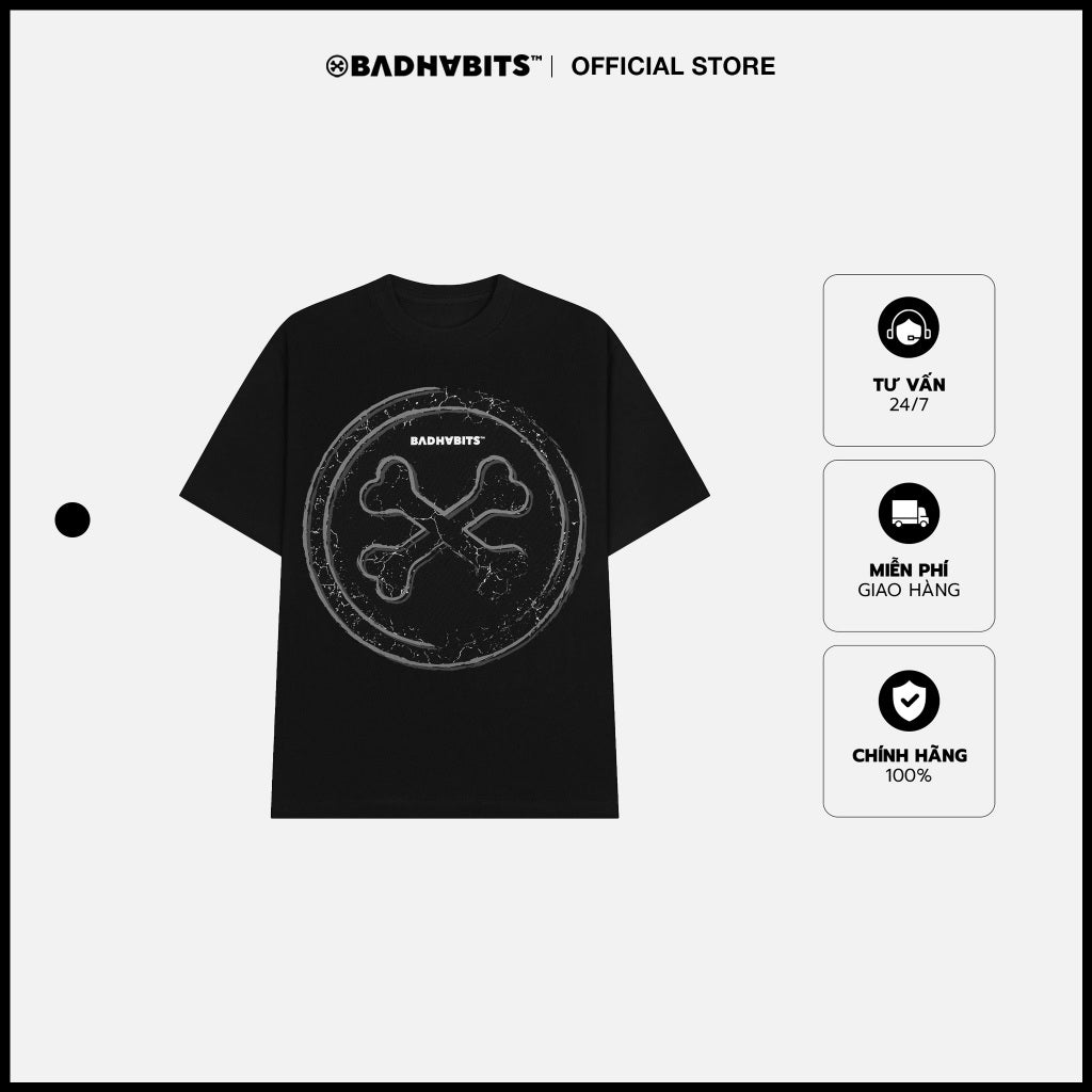 NON STANDARD LOGO T-SHIRT - BAD HABITS NON STANDARD COLLECTION