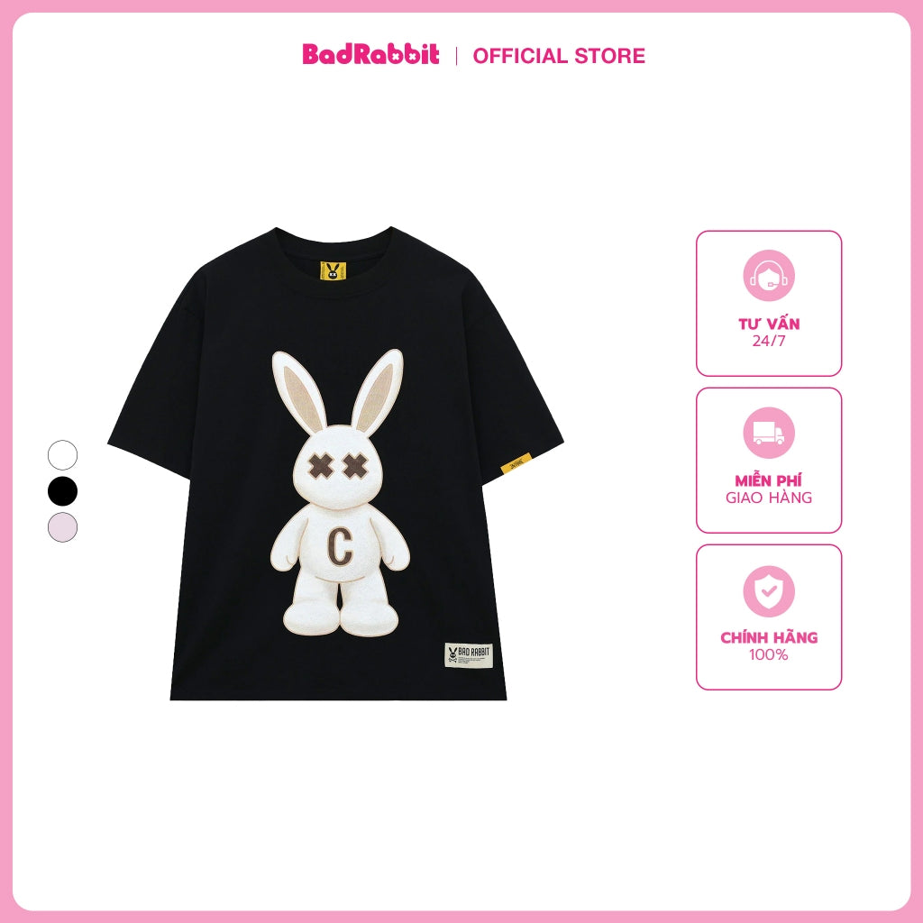 UNISEX T-SHIRT - FLUFFY RABBIT TEE - GENUINE LOCAL BRAND - BAD RABBIT CLUB