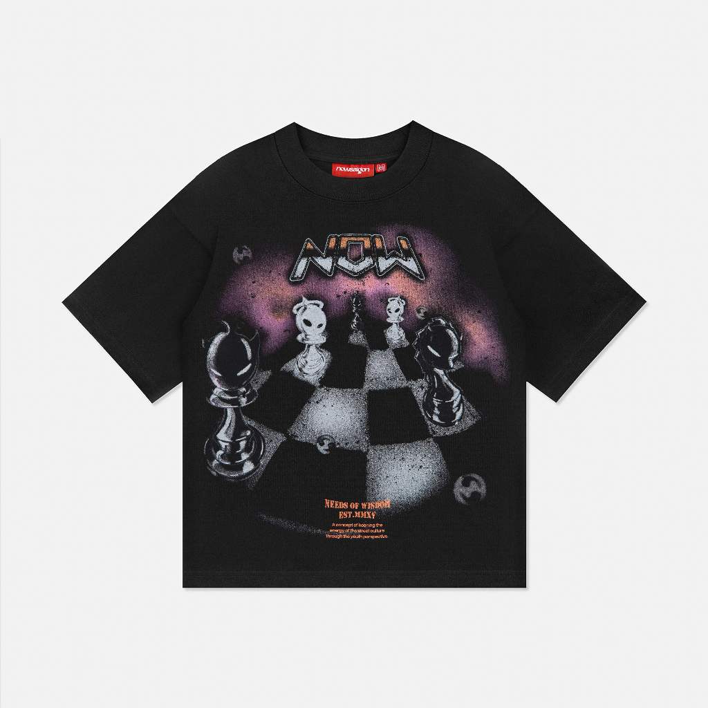 NEEDS OF WISDOM Chess Tee - Black - Genuine Local Brand