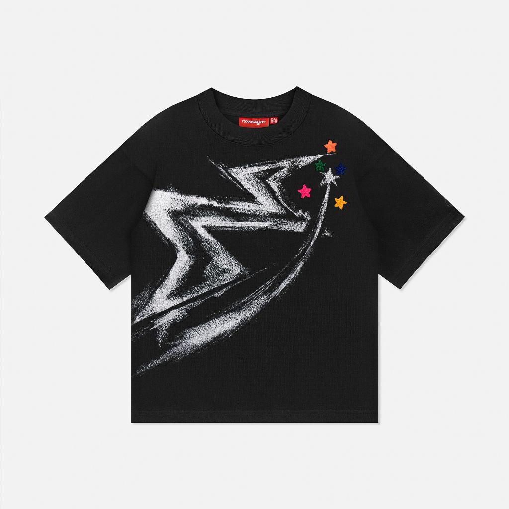 Áo thun NEEDS OF WISDOM Star Tee - Black - Local Brand Chính Hãng