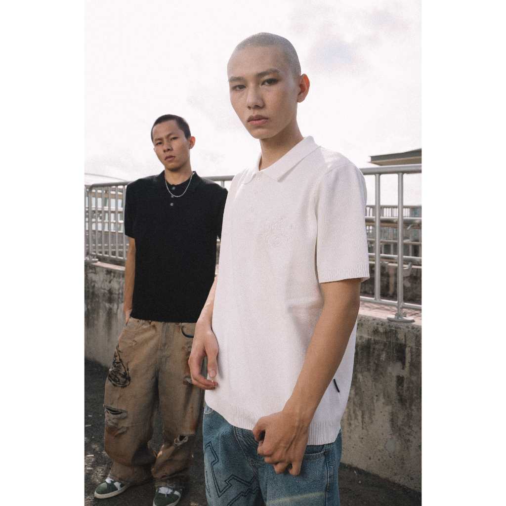 Áo Thun DirtyCoins Knit Polo Rope Embroidery