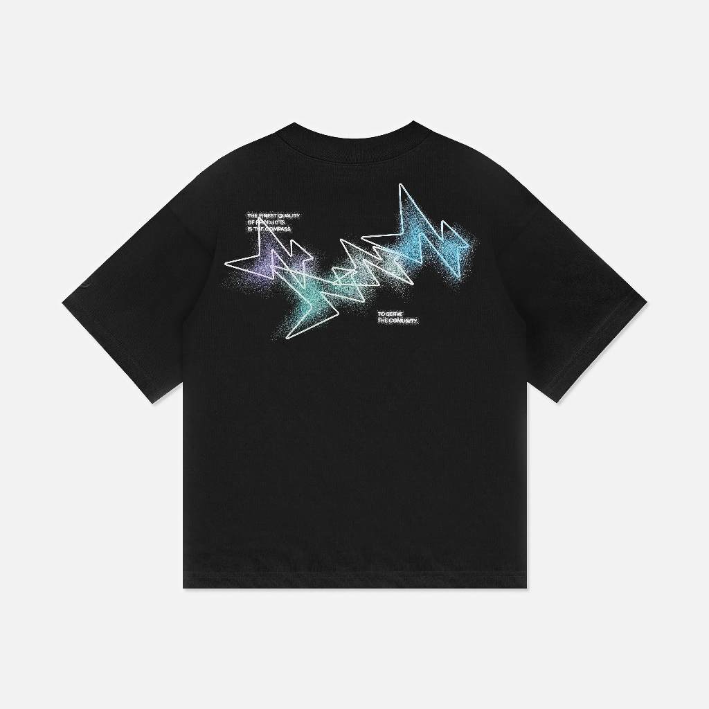 Áo thun NEEDS OF WISDOM Aurora Tee - Black - Local Brand Chính Hãng