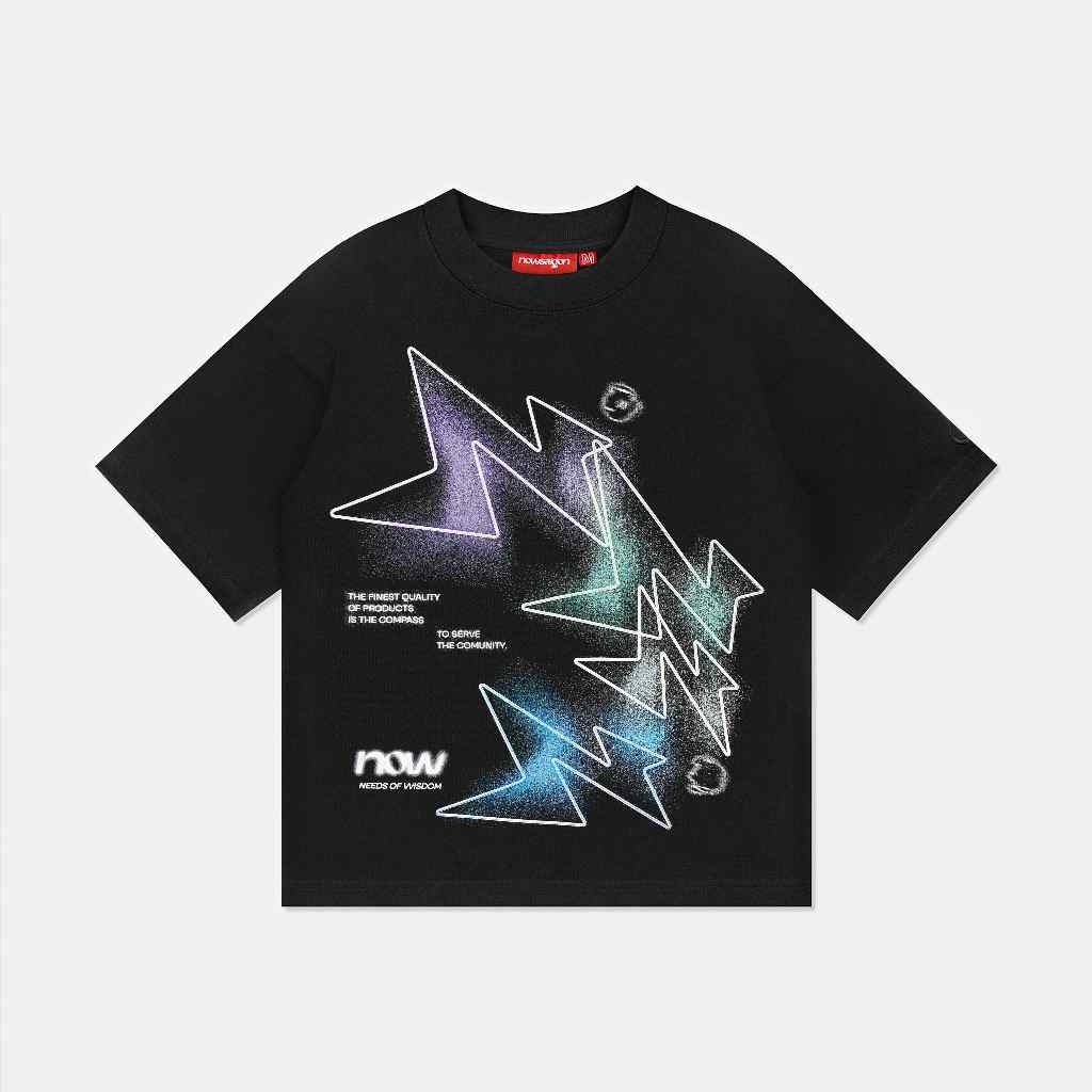 Áo thun NEEDS OF WISDOM Aurora Tee - Black - Local Brand Chính Hãng