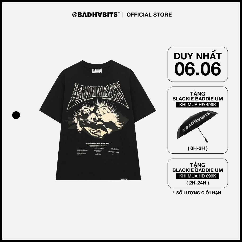 Unisex Bad Habits T-Shirt - Fallen Angel Tee - Genuine Local Brand