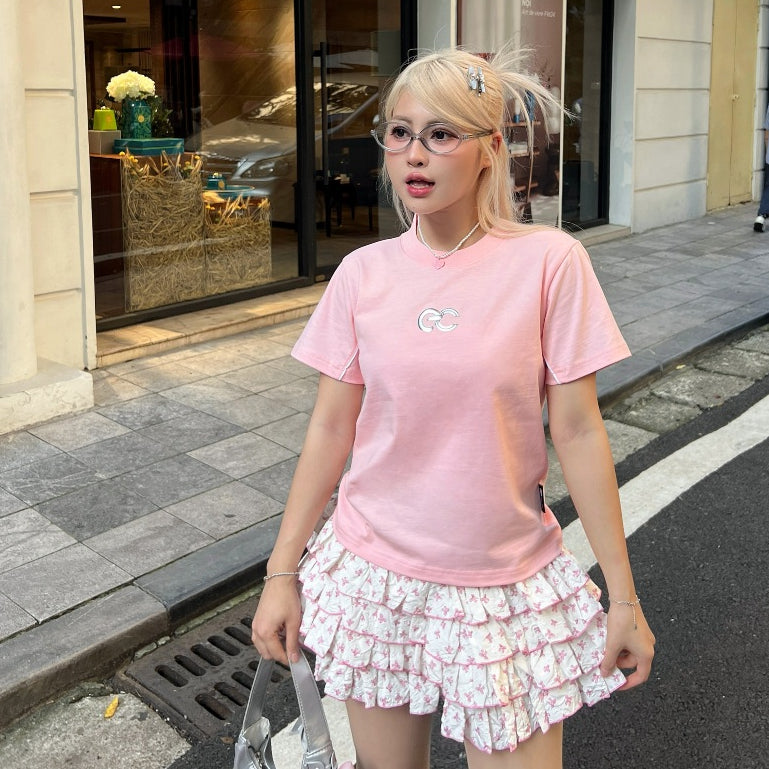 Áo Phông Baby Tee ECOCHIC EC 1-LINE Local Brand Chính Hãng Unisex Form Ôm Premium Cotton 100% F769