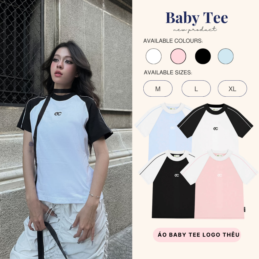 Áo Phông Baby Tee ECOCHIC BIBI BASIC Local Brand Chính Hãng Unisex Form Ôm Premium Cotton 100% B005