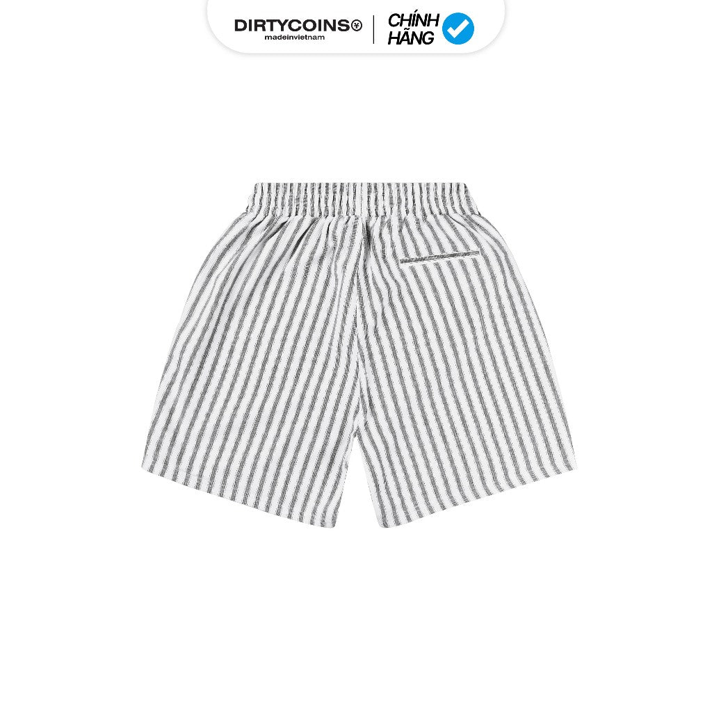 DirtyCoins Striped Script Logo Shorts