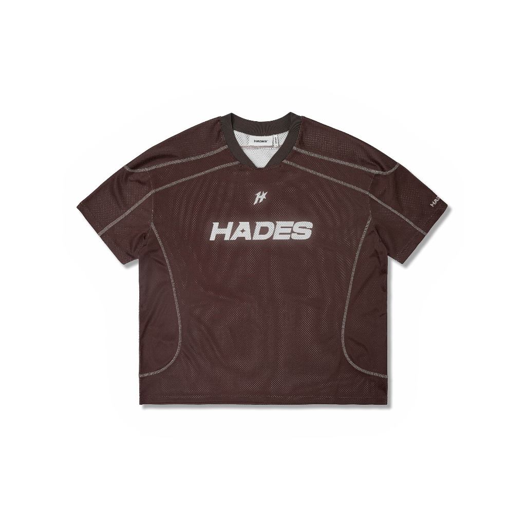 HADES Luminous 2K Mesh Jersey Brown - Genuine HADES Brand Unisex mesh short-sleeved jersey t-shirt